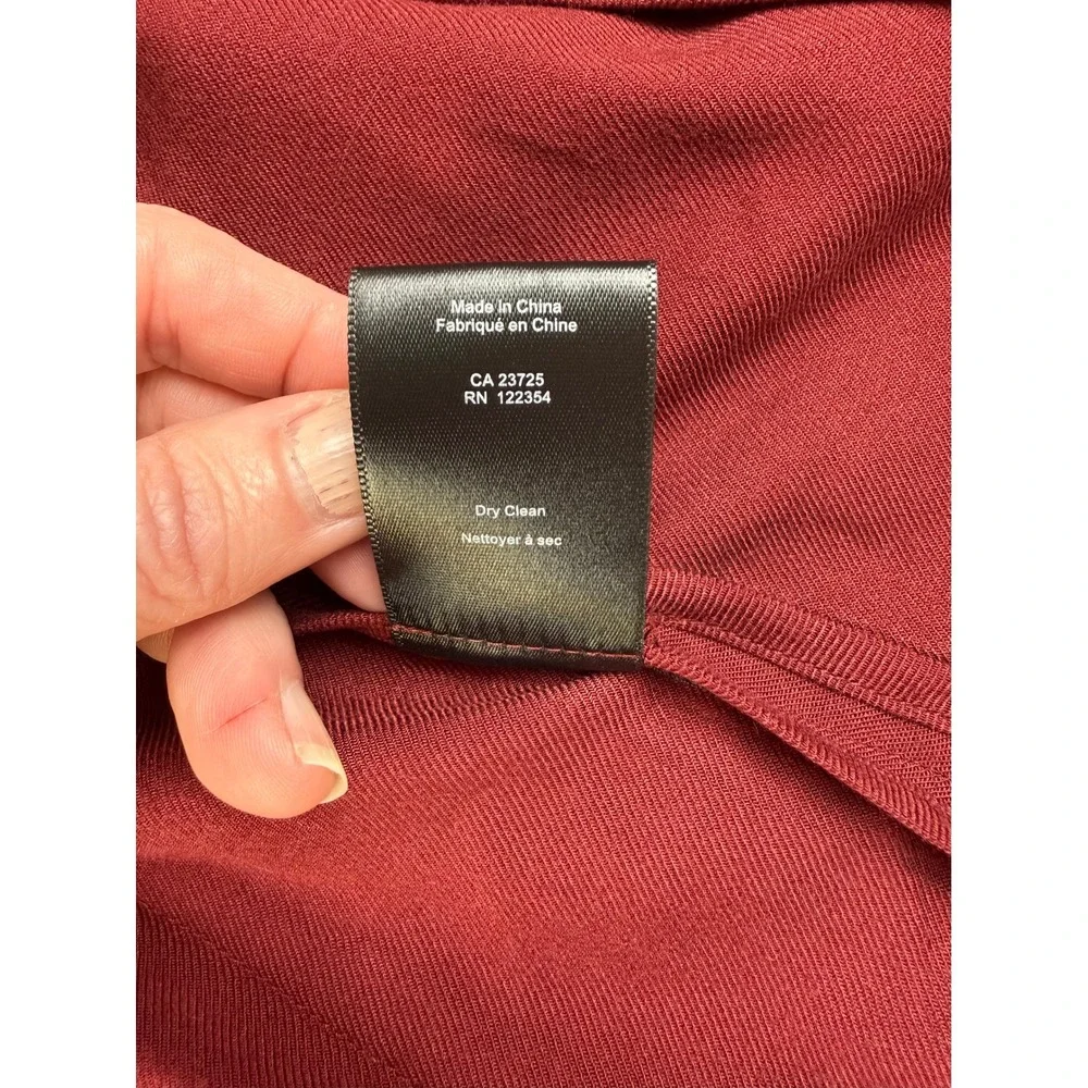 Dark Academia Blazer Rayon Open Front Pocket Size 6 Talula